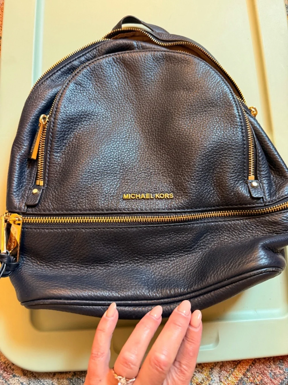 Michael Kors leather backpack